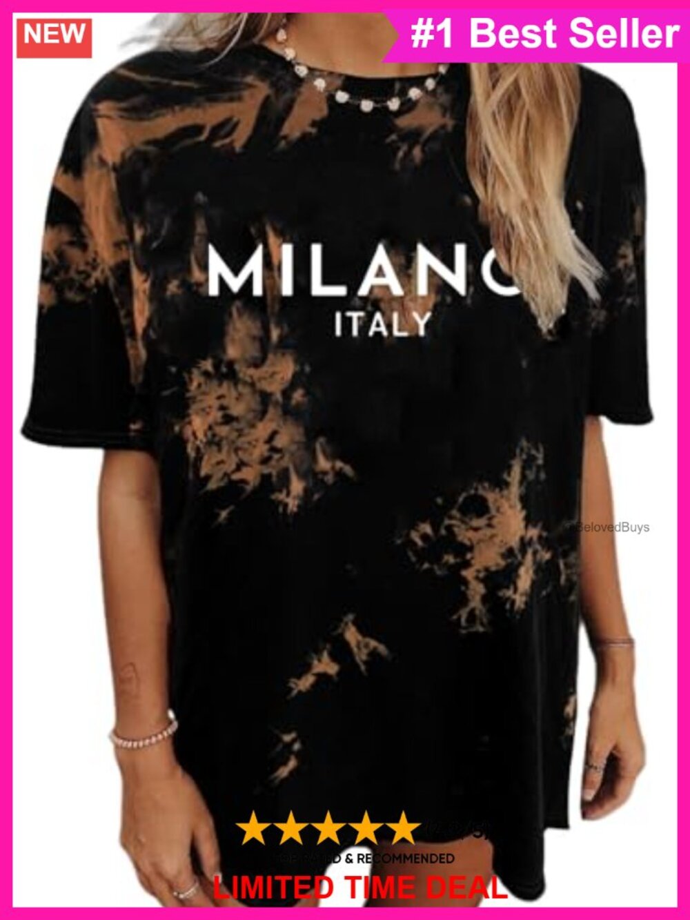 Oversized Graphic Tee Women Trendy Crewneck Short Sleeve Casual Summer T-Shirt